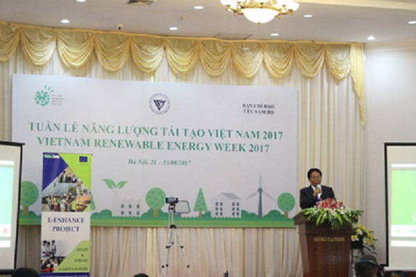 Ông Nghiêm Vũ Khải – PCT LHHVN phát biểu tại Tuần lễ Năng lượng tái tạo Việt Nam 2017, Lễ ra mắt dự án