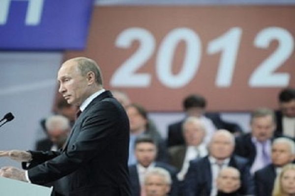 Ông Vladimir Putin trong cuộc mít tinh ngày 29/2 - Nguồn: AFP