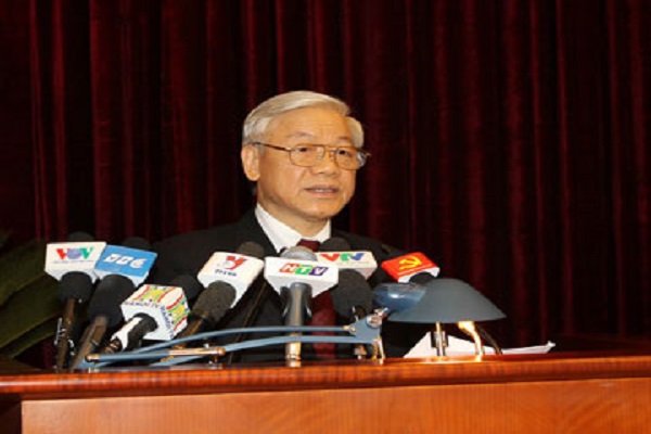 Tổng Bí thư Nguyễn Phú Trọng phát biểu khai mạc hội nghị