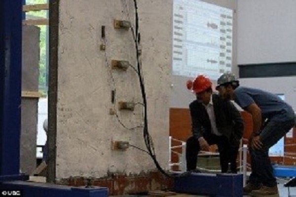 Phun sơn “siêu bê tông” bảo vệ các tòa nhà chống động đất