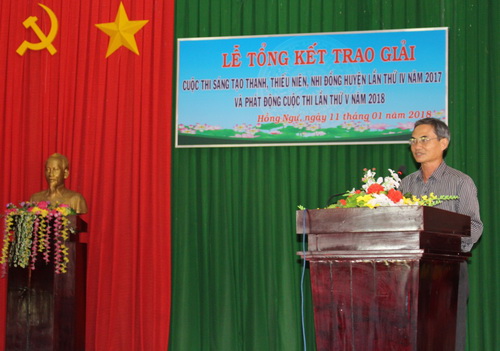 Ông Bùi Hữu Soi, Phó Chủ tịch Liên hiệp Hội phát biểu tại buổi tổng kết