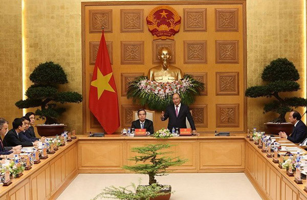 Thủ tướng Nguyễn Xuân Phúc phát biểu - Ảnh: TTXVN
