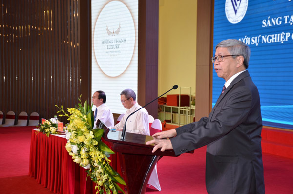 Chủ tịch LHHVN – Chủ tịch Quỹ Vifotec, ông Đặng Vũ Minh phát biểu khai mạc hội thảo
