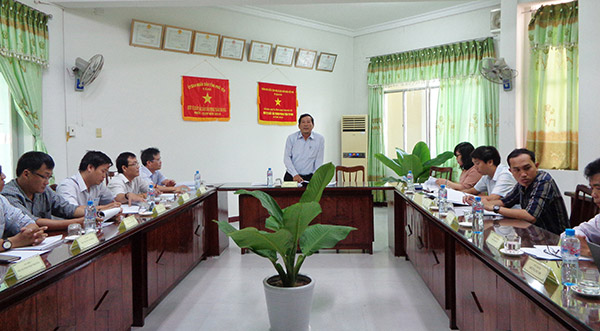 Giám đốc Sở KH&CN Phú Yên, ThS. Lê Văn Cựu phát biểu tại Hội đồng