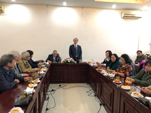 Phó chủ tịch kiêm Tổng thư ký Phạm Văn Tân chia sẻ tại buổi gặp mặt