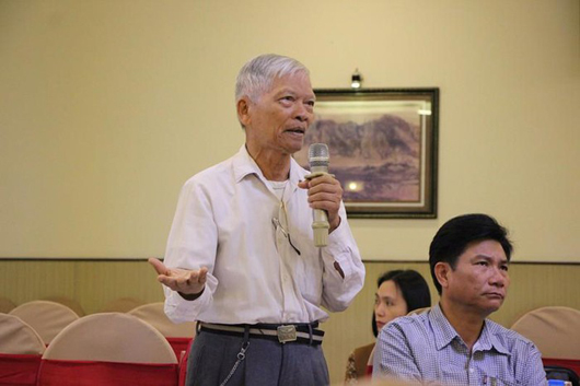 Kiến trúc sư Trần Dân, Phó Chủ tịch Hội Khoa học Kỹ thuật Cầu đường Đà Nẵng (Ảnh st)