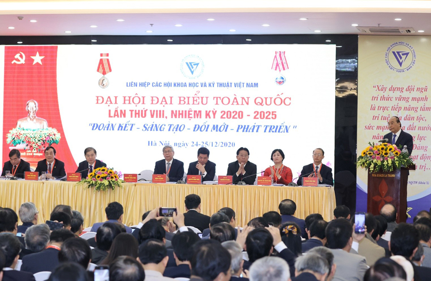 Thủ tướng Chính phủ Nguyễn Xuân Phúc phát biểu tại Đại hội VIII LHHVN